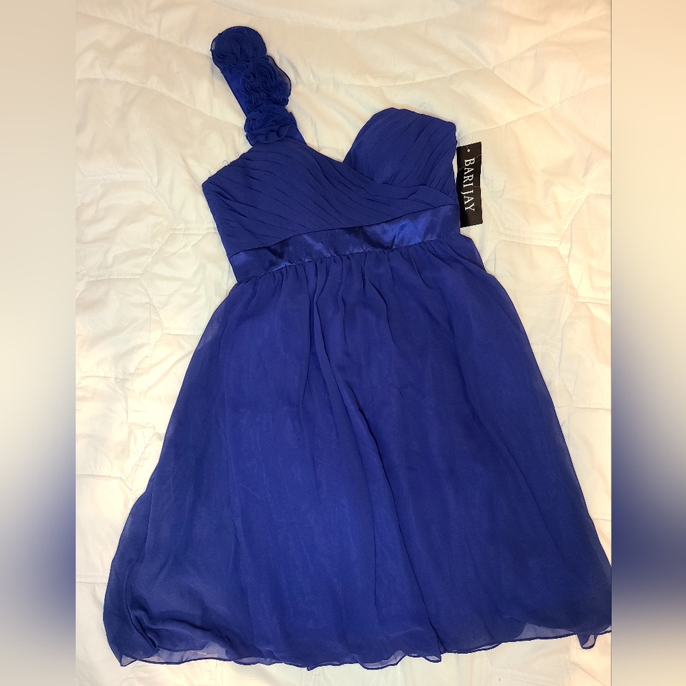 NWT Bari Jay one shoulder dress